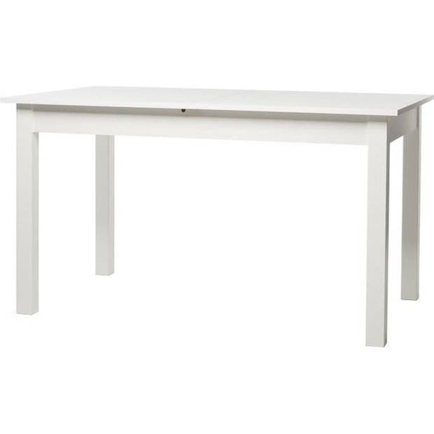 COBURG Uitschuifbare eettafel van 6 tot 10 personen klassiek wit - L 137-177 xl 80 cm