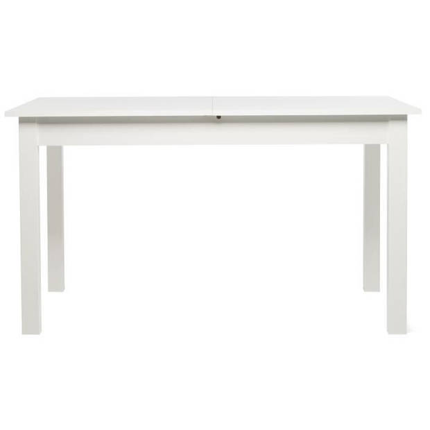 COBURG Uitschuifbare eettafel van 6 tot 10 personen klassiek wit - L 137-177 xl 80 cm