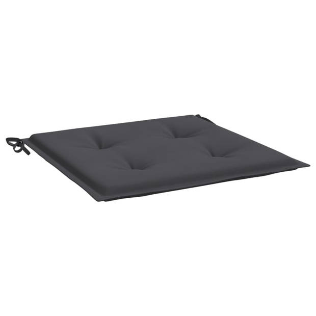 vidaXL Tuinstoelkussens 6 st 40x40x3 cm oxford stof antracietkleurig