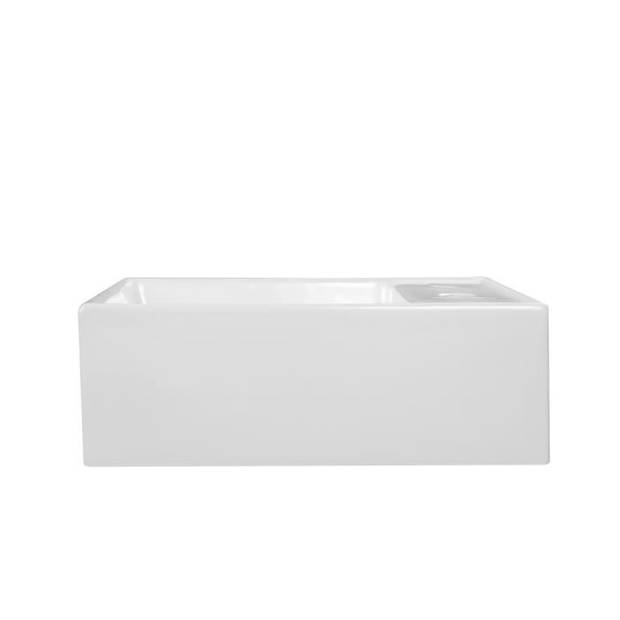 OCEANIC Aanrecht keramische wastafel vierkante vorm 38x38x12 cm Lenã