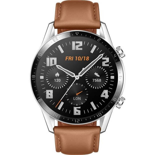 HUAWEI horloge GT 2 46 mm klassiek bruin