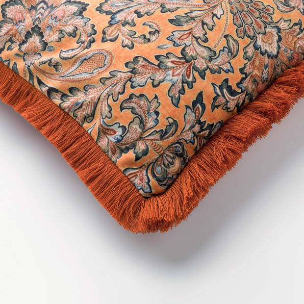 Dutch Decor - JONAS - Sierkussen met patroon 40x60 cm Potters Clay - oranje