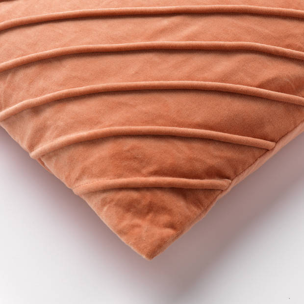 Dutch Decor - PACO - Kussenhoes velvet 40x60 cm Muted Clay - roze