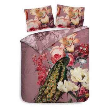 Heckett Lane Dekbedovertrek Katoen Twill Fonda - floral pink 240x200/220cm