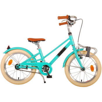 Volare Meisjesfiets Melody 16 Inch 26 cm Meisjes Terugtraprem Turquoise