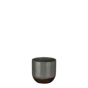 Nora pot rond groen glaze - h13xd14cm