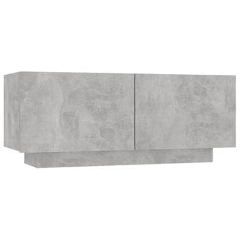 vidaXL Tv-meubel 100x35x40 cm bewerkt hout betongrijs