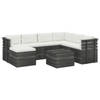 vidaXL 8-delige Loungeset pallet met kussens massief grenenhout