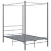 vidaXL Hemelbedframe metaal grijs 140x200 cm