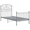 vidaXL Bedframe metaal grijs 100x200 cm