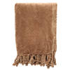 Dutch Decor - ZIGGY - Plaid van fleece 140x180 cm - Tobacco Brown - bruin