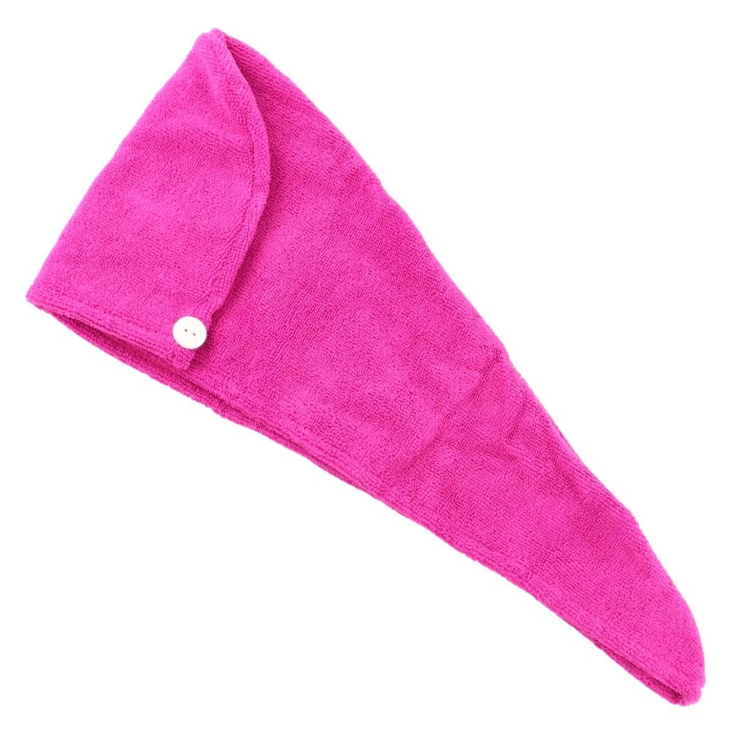 Haarhanddoek Roze Microvezel Duurzaam 62 x 40 x 22,5 cm Polyester Zacht Lang Haar | Blokker