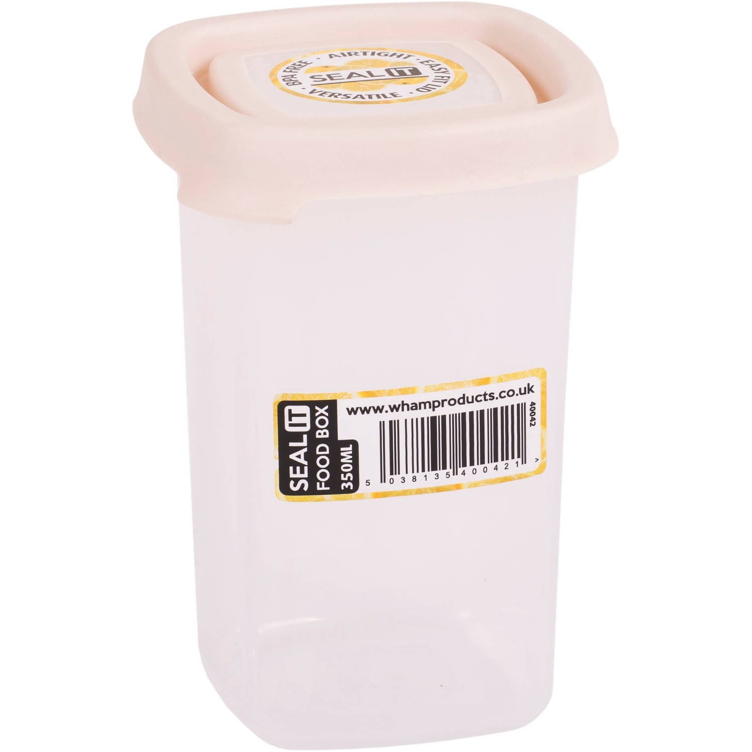 Wham - Opbergbox Seal It 350 ml - Polypropyleen - Crème