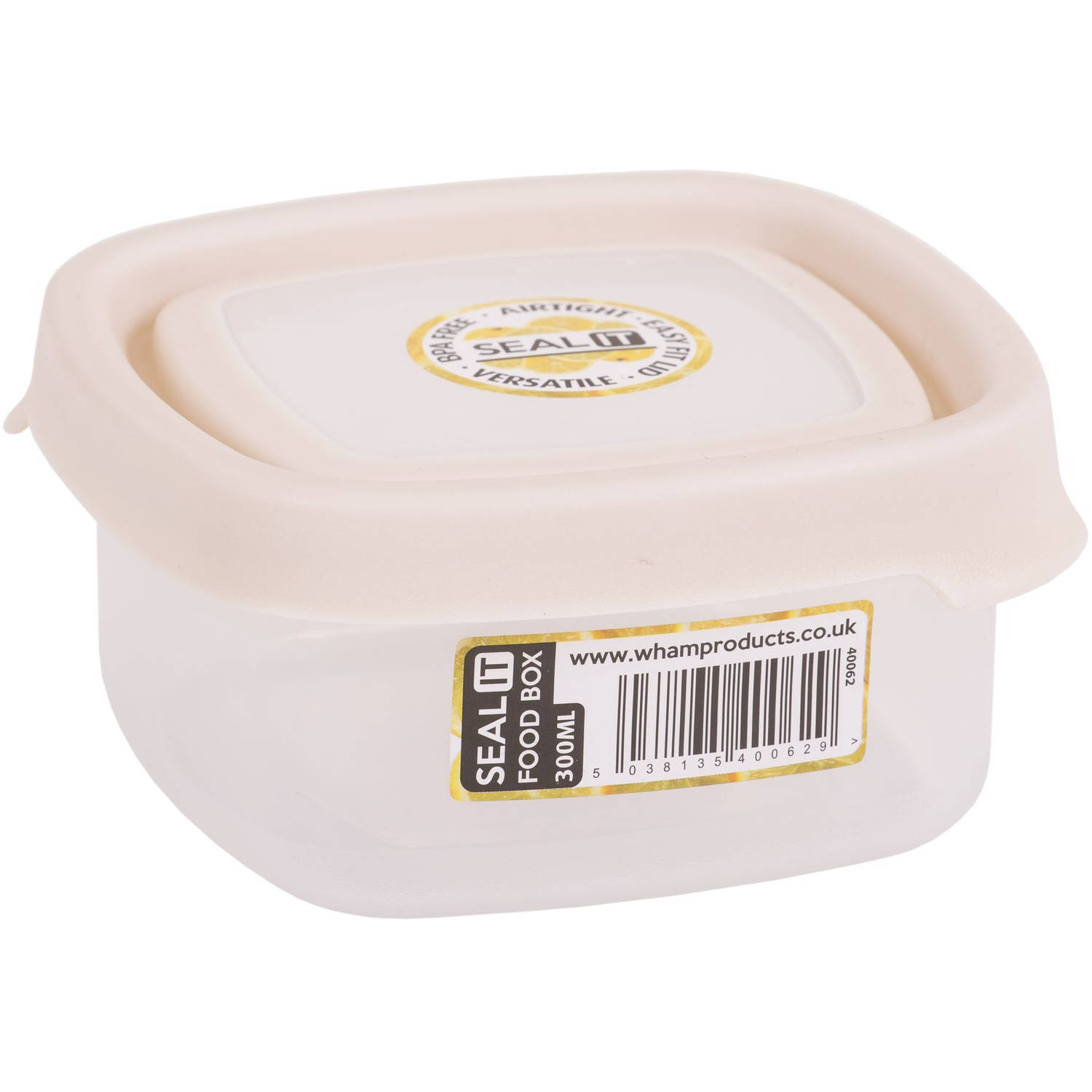 Wham - Opbergbox Seal It 300 ml - Polypropyleen - Crème
