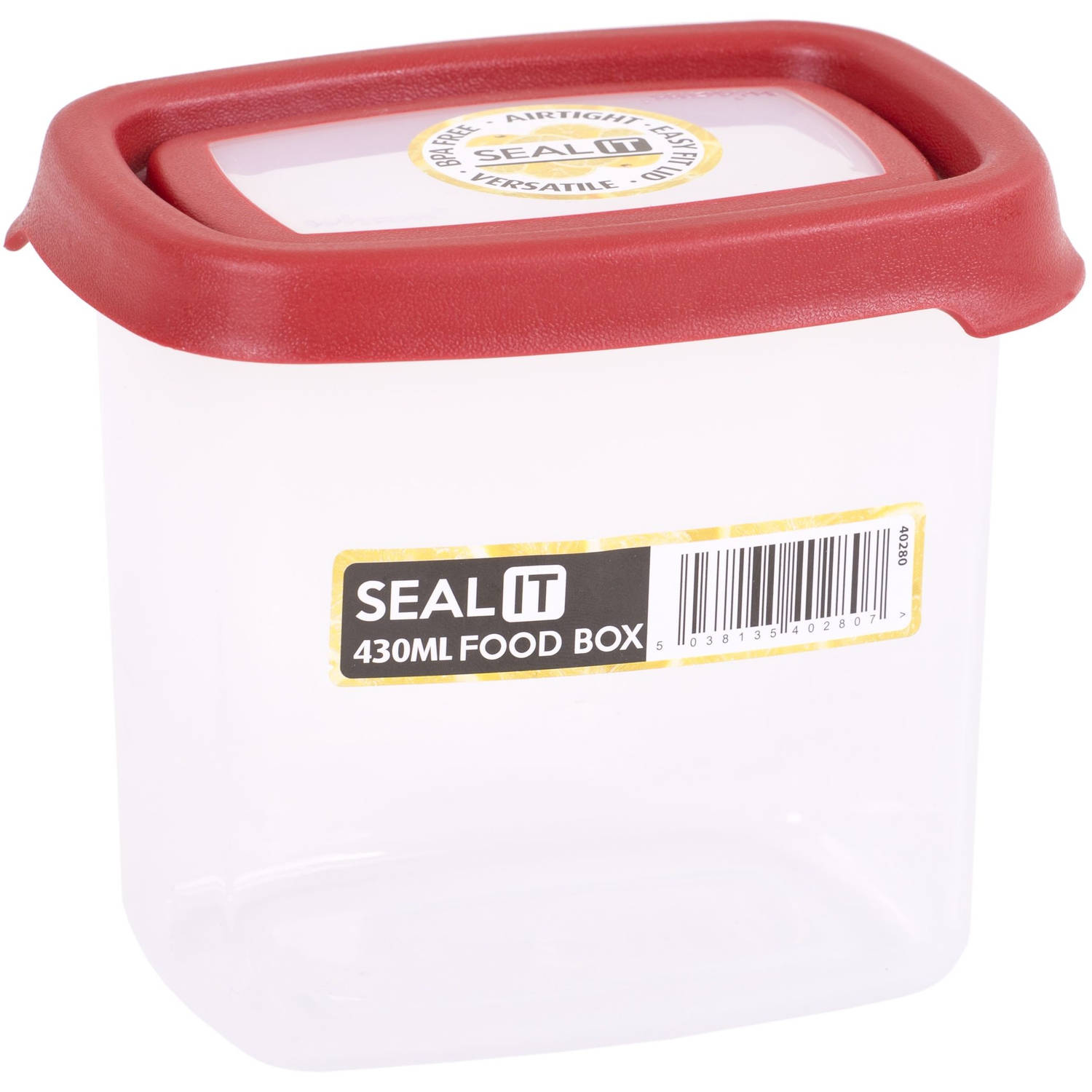 Wham - Opbergbox Seal It 430 ml - Polypropyleen - Rood
