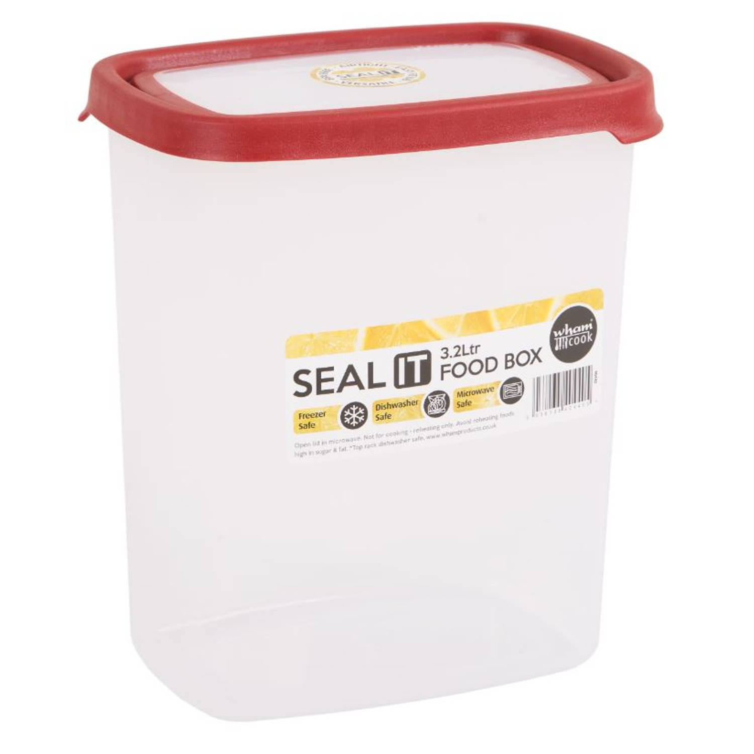 Wham vershoudbak Seal It 3,2 liter polypropyleen rood