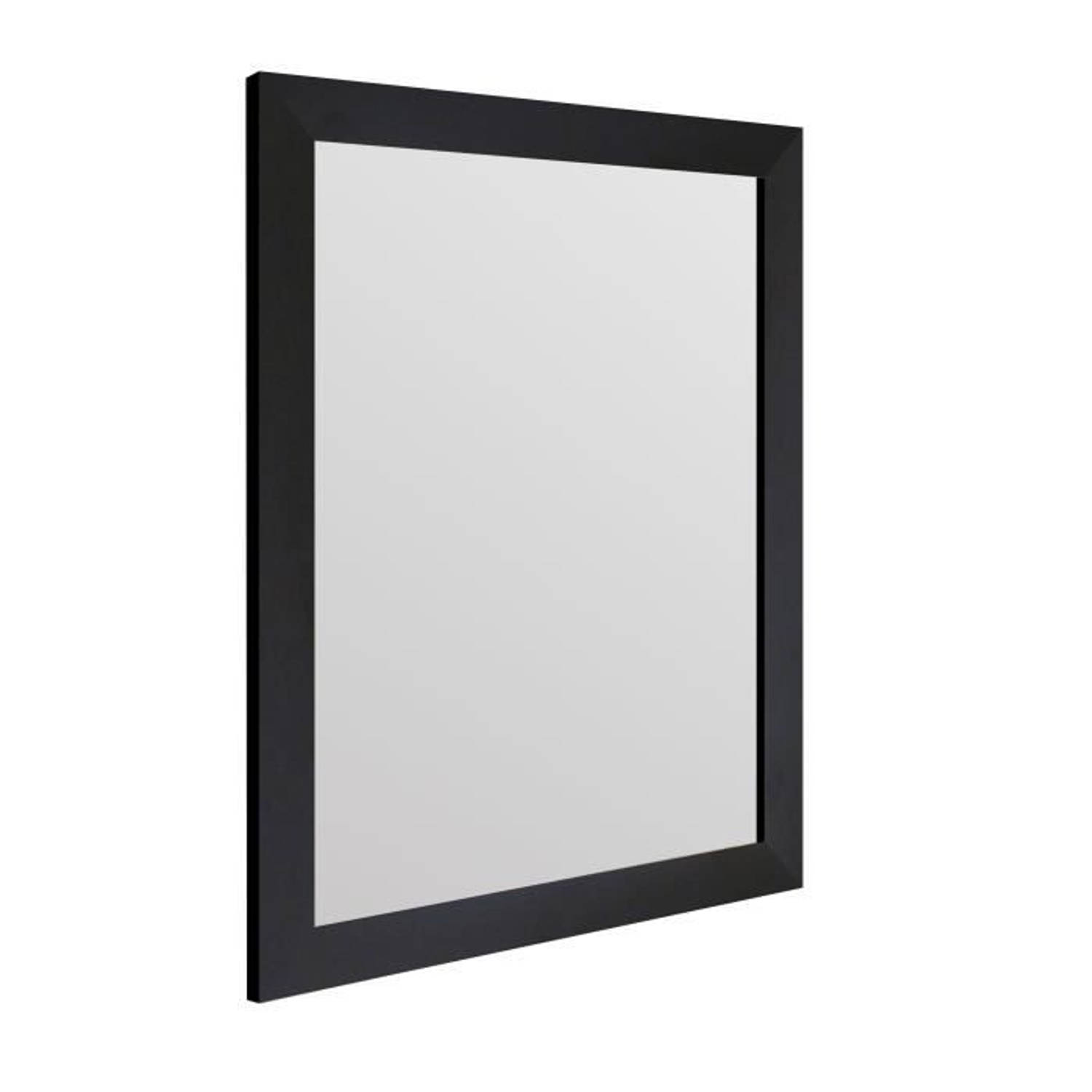 Openbaren Het meloen ARTESANIA BASIC Rechthoekige spiegel 40x50 cm Zwart | Blokker