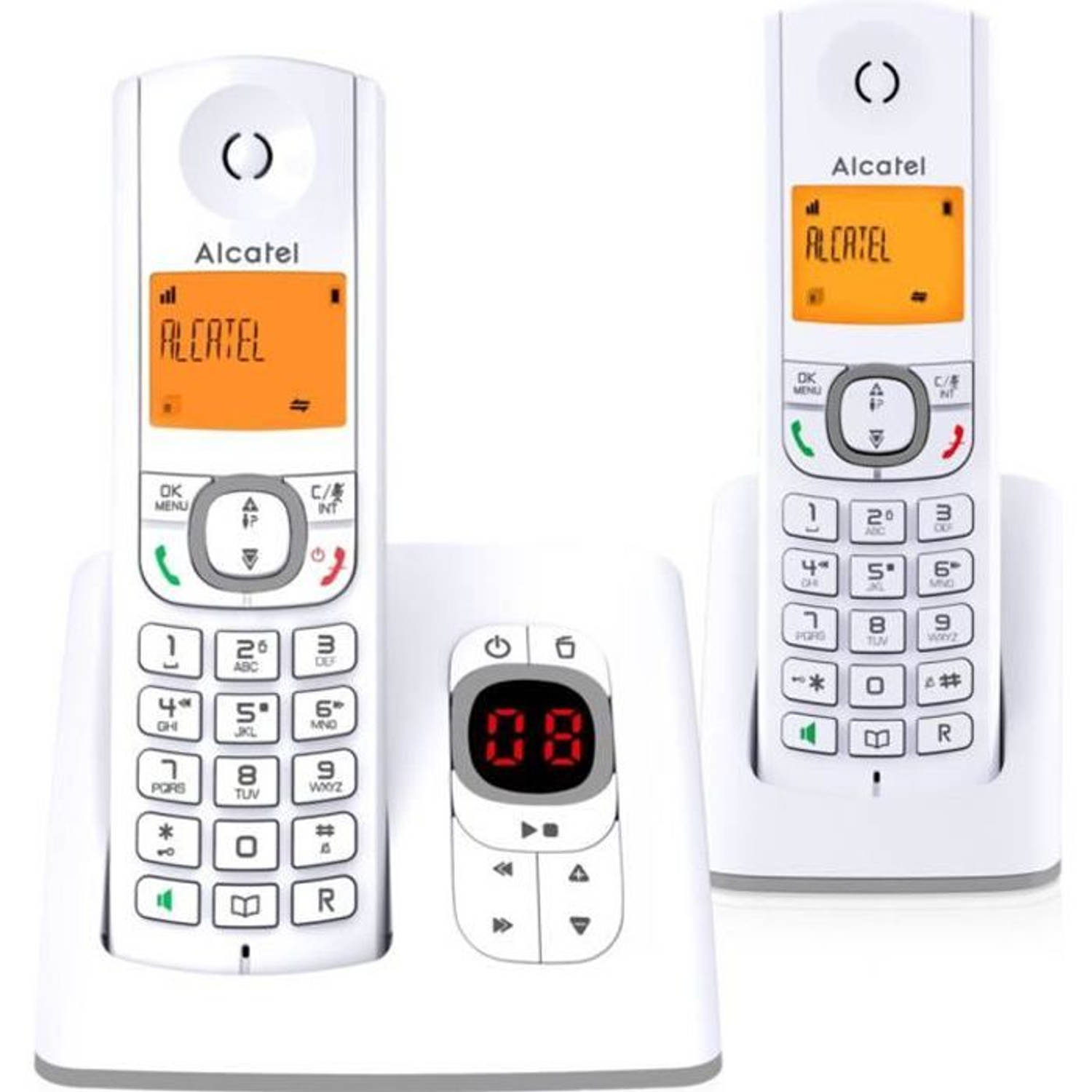 Alcatel F530 DECT-telefoon Nummerherkenning Grijs, Wit