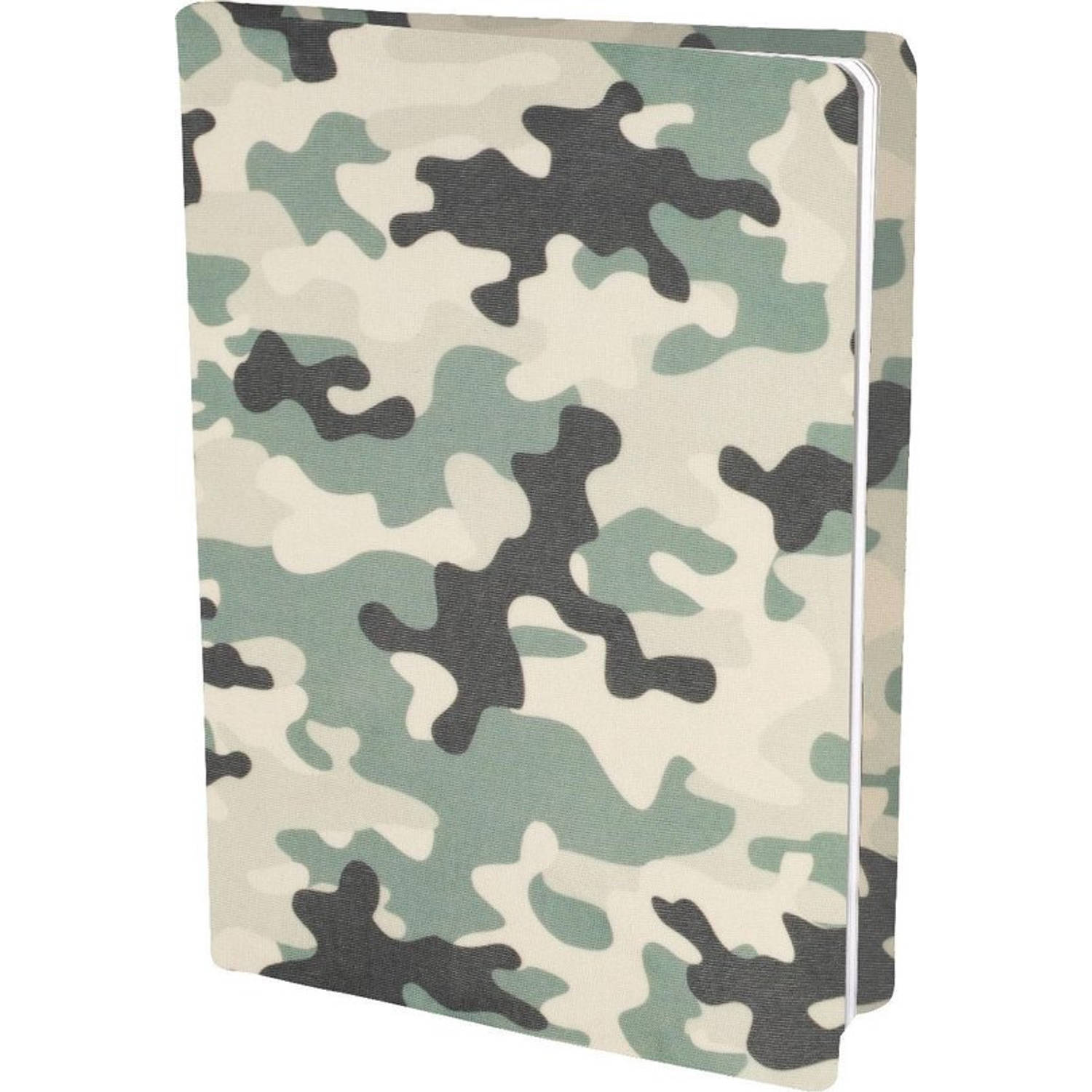 Camouflage Rekbare Boekenkaften A4 6 Stuks