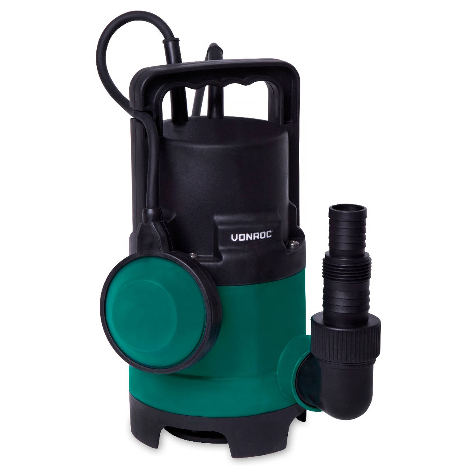 VONROC Dompelpomp -- Vuilwaterpomp - Waterpomp - 400W - 8000l/h - Voor vuil- en schoonwater - Met vlotter