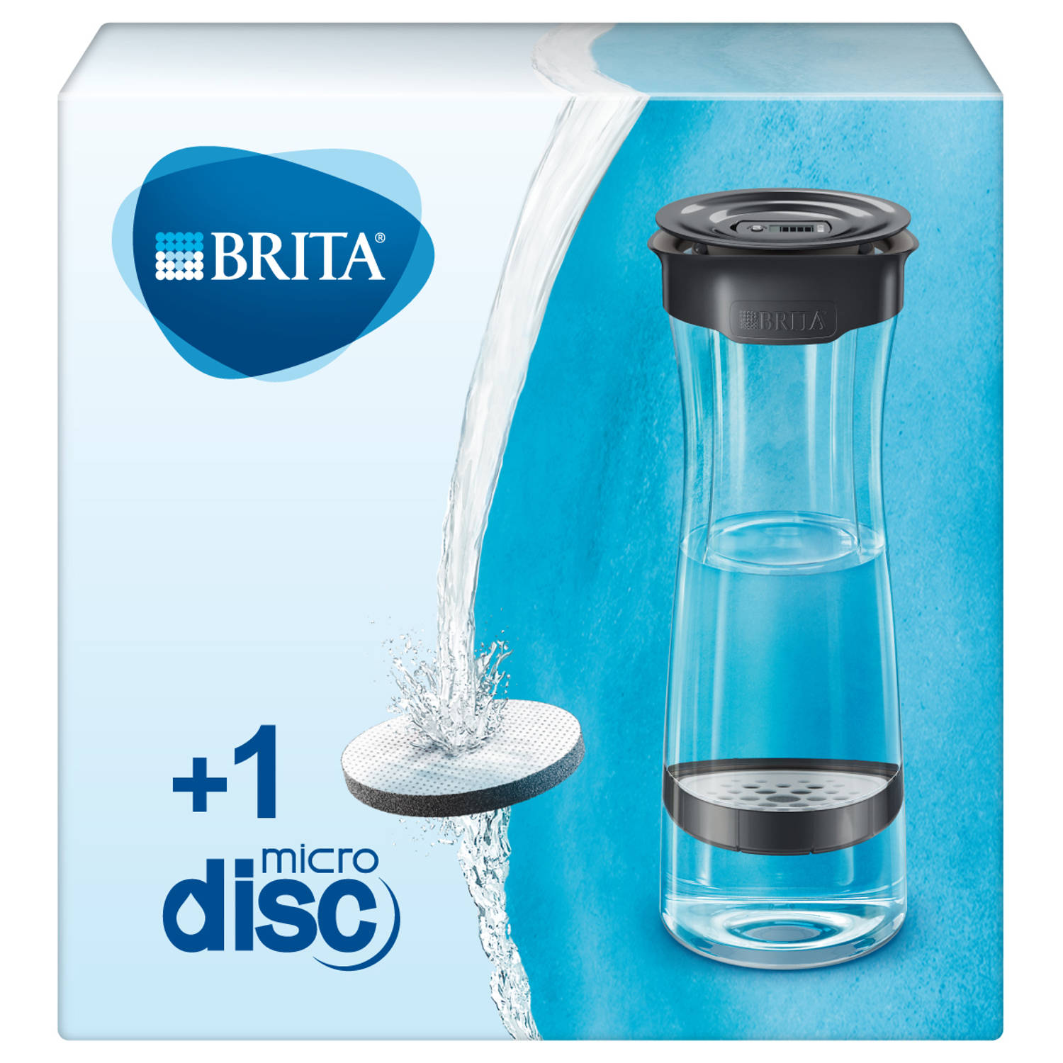 Brita Fill & serve mind waterfilterkaraf fresh black 1st