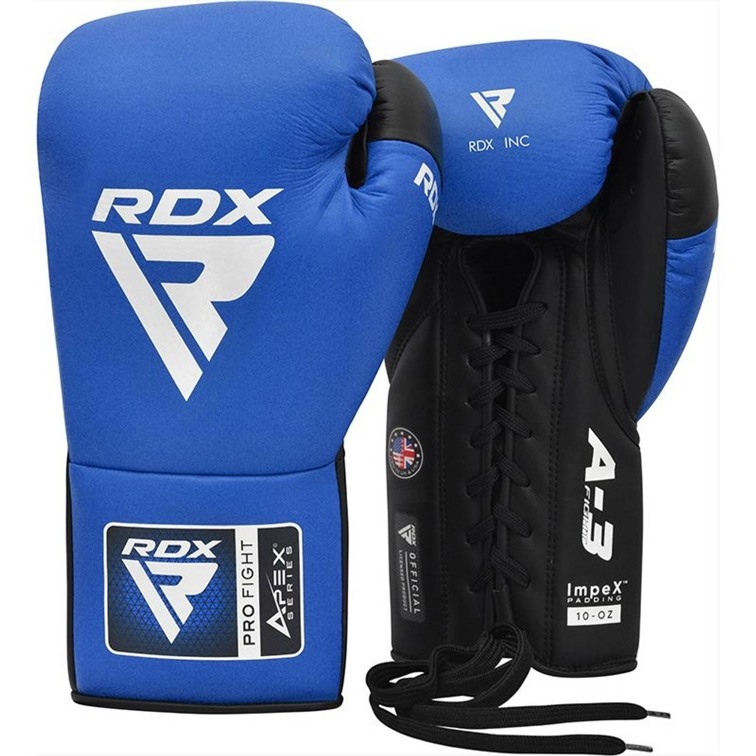 Rdx Sports Bokshandschoenen Pro Fight Apex A3 - Blauw - 10oz - Kunststof