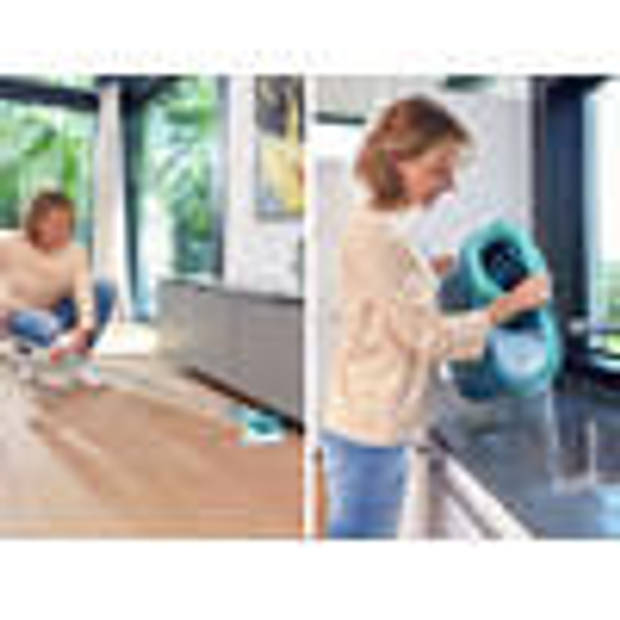 Leifheit - Clean Twist M vloerwisser Ergo mobiel - dweil set compleet systeem met wieltjes - 33 cm