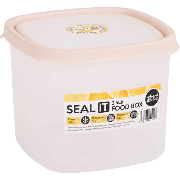 Wham - Opbergbox Seal It 3,5 liter - Polypropyleen - Crème