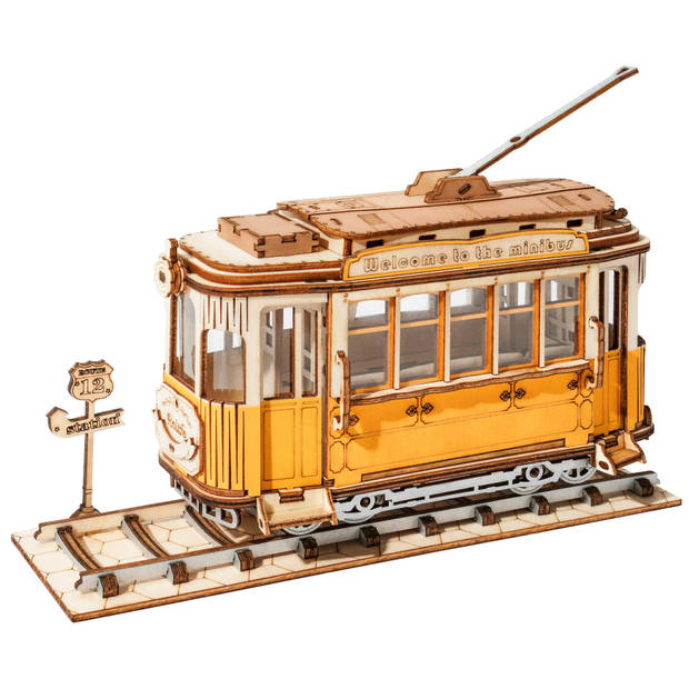 Robotime Tram TG505 - Houten modelbouw