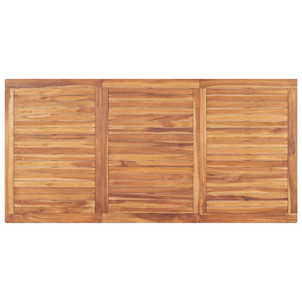 vidaXL Tuintafel 180x90x77 cm massief teakhout