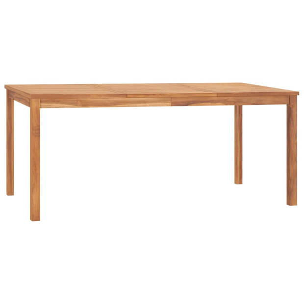 vidaXL Tuintafel 180x90x77 cm massief teakhout