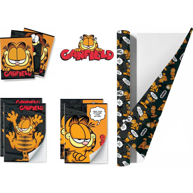Schoolpakket – Garfield - kaftpapier en schriften