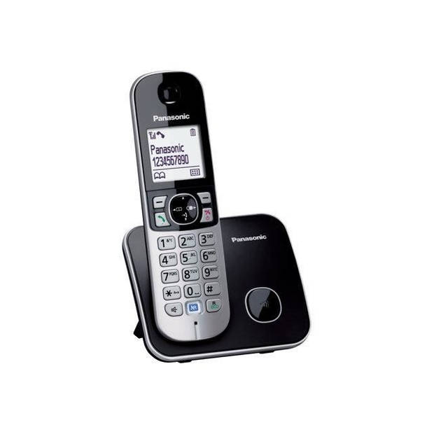 Panasonic kx-tg6811 solo draadloze telefoon antwoordapparaat zwart