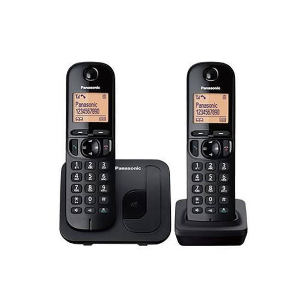 Panasonic telefoon dect zwart duo zonder antwoordapparaat