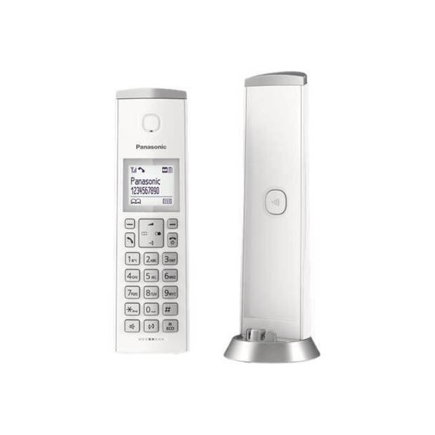 Panasonic dect design residentiële telefoon - tgk220 - met antwoordapparaat - wit