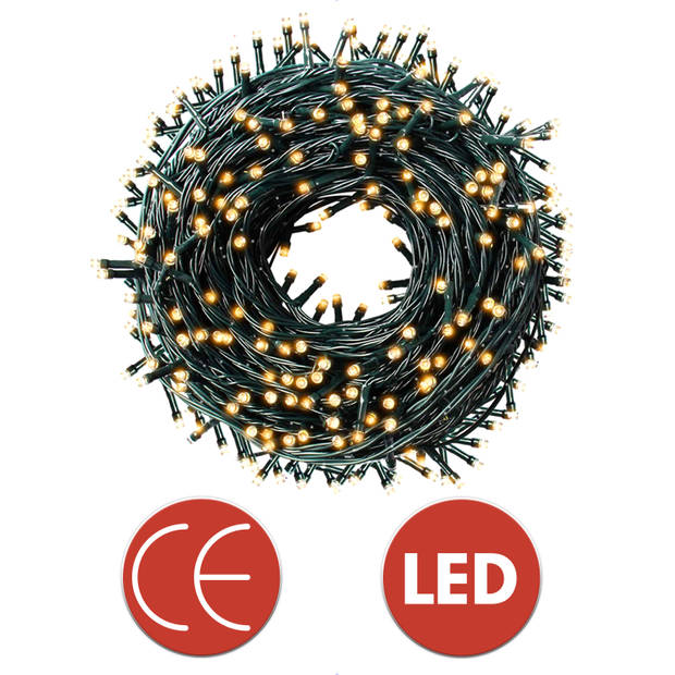 LED Kerstverlichting buiten–LED Kerstverlichting binnen–1000 lampjes 20 m snoer-Warm licht.