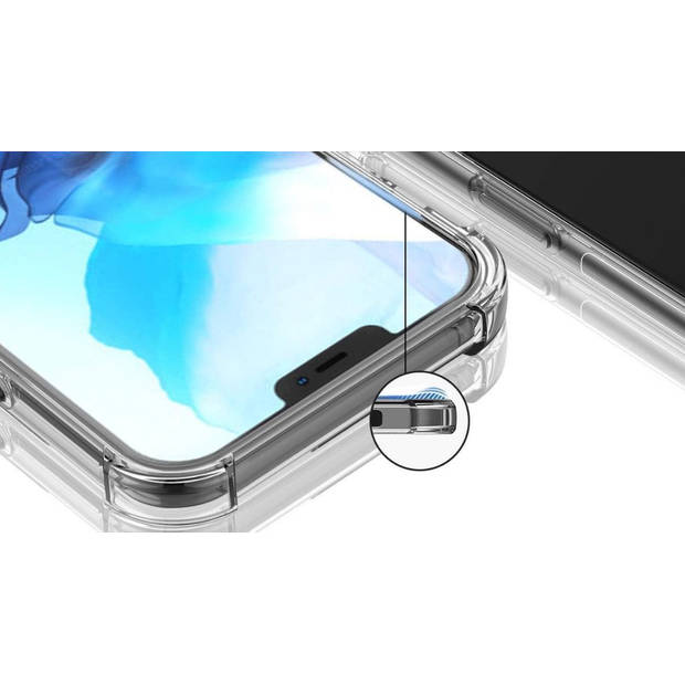 Apple iPhone 12 Pro Max hoesje Shockproof - transparant hoesje iPhone 12 Pro Max- hoesje met verdikte randen voor de