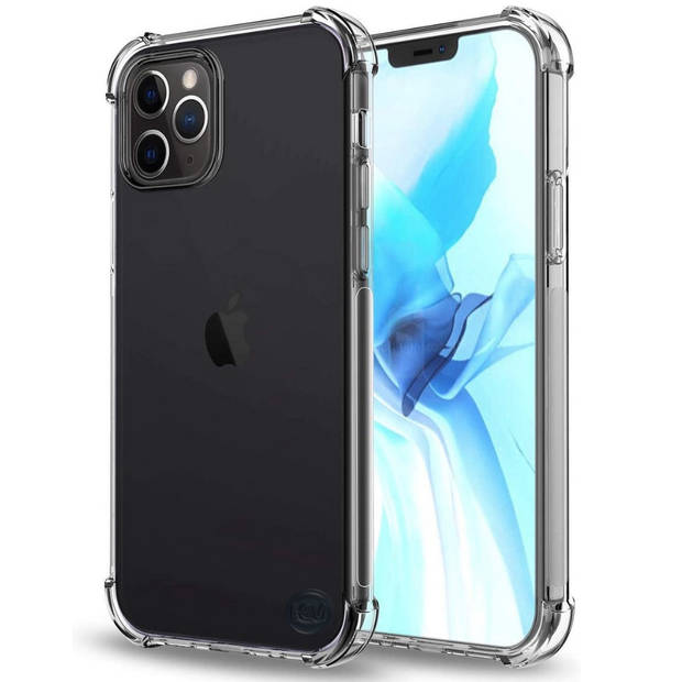 HEM Apple iPhone 12 hoesje Shockproof - transparant hoesje iPhone 12- hoesje met verdikte randen voor de iPhone 12.