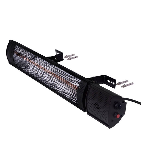 VONROC Heater Marsili 2000W – Met afstandsbediening - Zwart