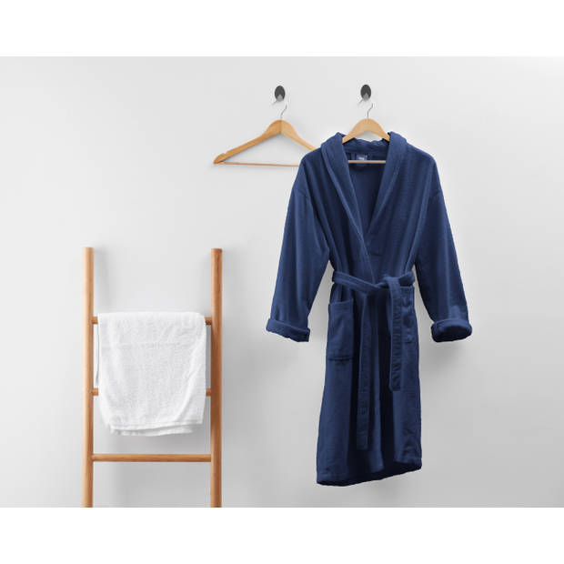 Badjas - Hotelkwaliteit - Ultra Zacht en Warm - Geschikt voor Sauna of lekker Thuis - Blauw