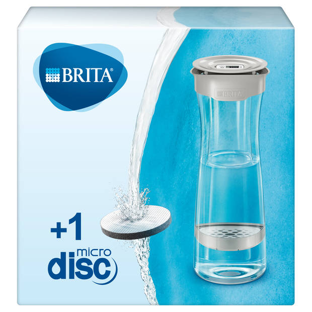BRITA Waterfilterkaraf - 1,3L - Grijs - incl. 1 MicroDisc Waterfilter