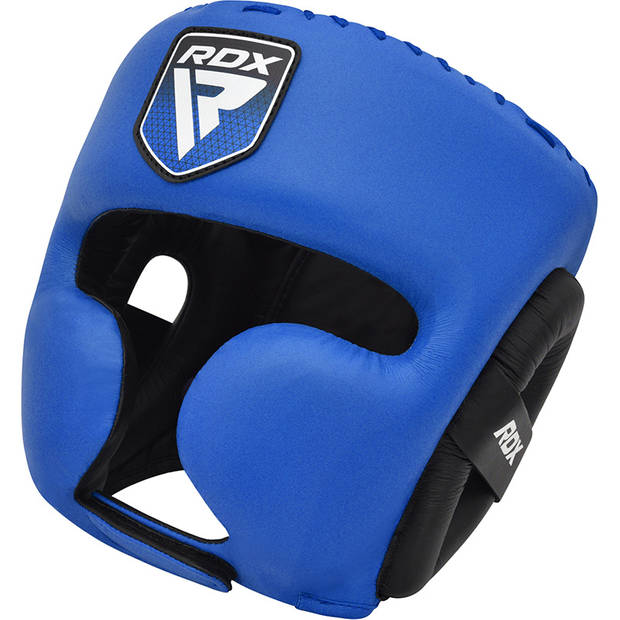 RDX Sports Head Guard Pro Training Apex A4 - Blauw - L - Foam, skin leather