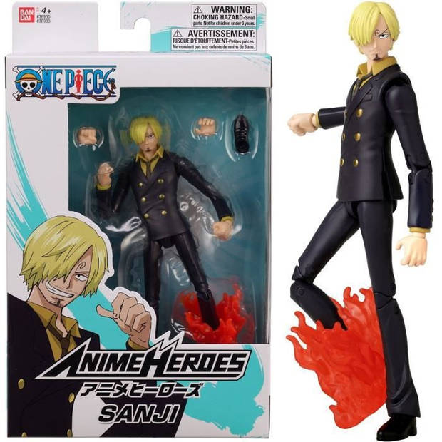 BANDAI Anime Heroes - One Piece - Anime heroes 17 cm figuur - Sanji