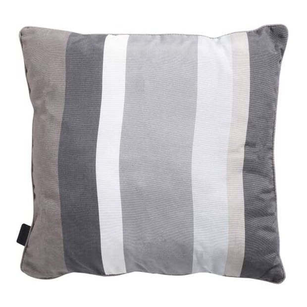 Madison sierkussen Stripe 50 x 50 cm katoen grijs