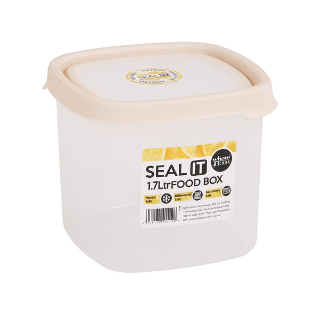 Wham - Opbergbox Seal It 1,7 liter - Polypropyleen - Crème