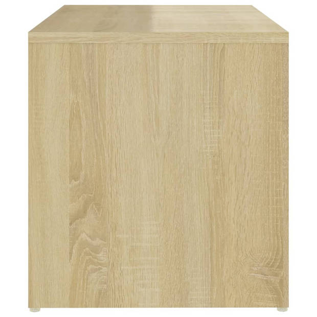 vidaXL Bijzettafel 59x36x38 cm bewerkt hout sonoma eikenkleurig