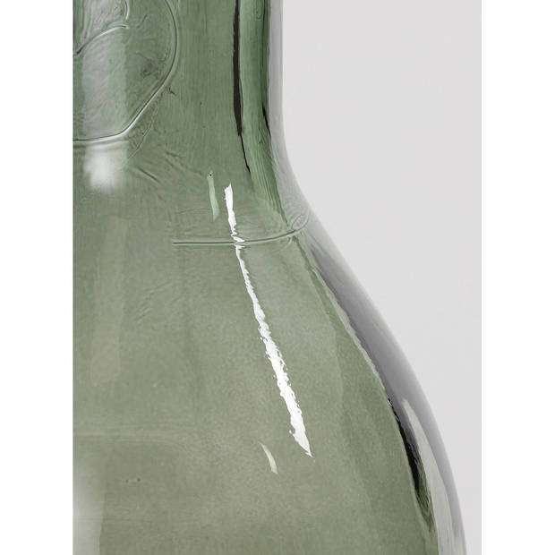 Rioja fles glas grijs - h75xd18cm