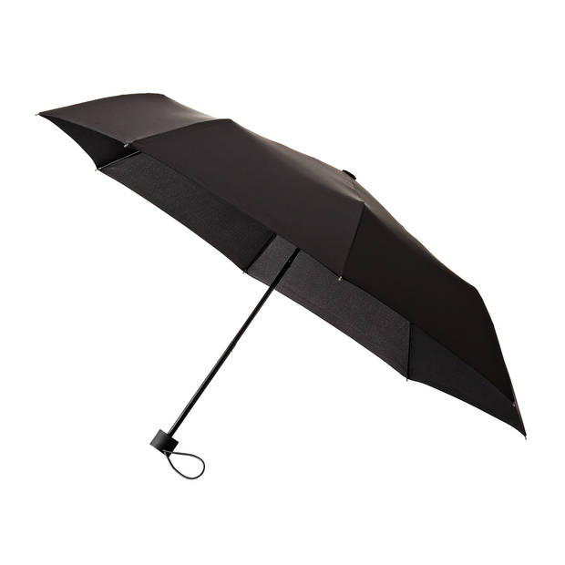 Opvouwbare paraplu, Stevig en Windproof - 2-delig metalen stok en frame -Zwart rubber handvat