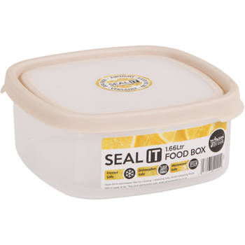 Wham - Opbergbox Seal It 1,6 liter - Polypropyleen - Crème