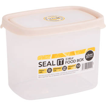 Wham - Opbergbox Seal It 2,1 liter - Polypropyleen - Crème
